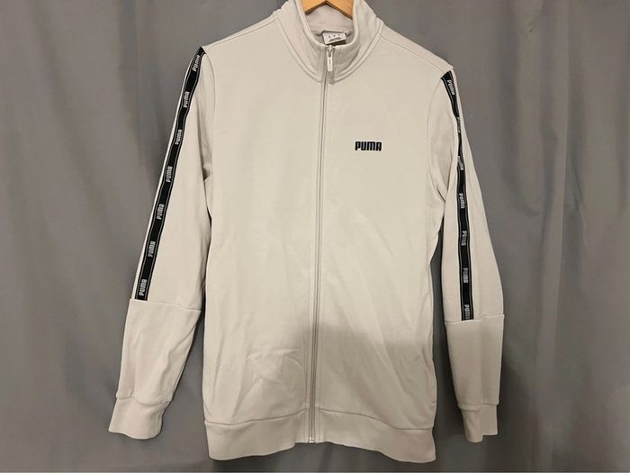 Gilet de survêtement puma blanc et noir - photo numéro 2