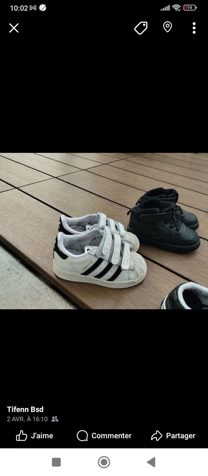 Chaussures super star enfant