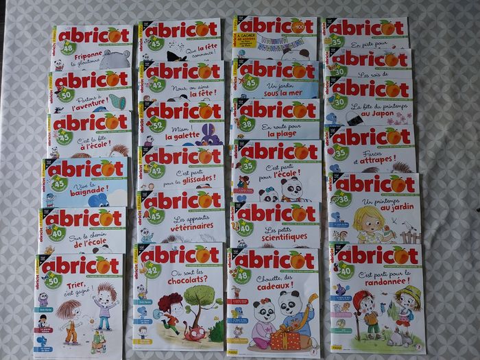 Lot de 24 numéros d’Abricot magazine