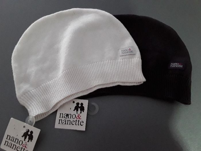 Lot de 2 bonnets bébé