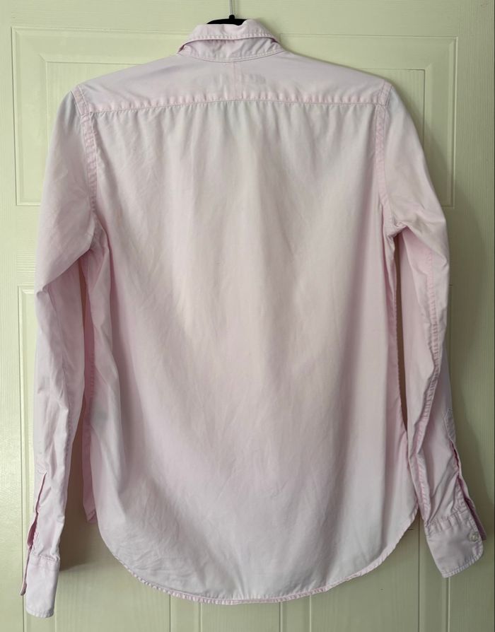 Chemise Neuve Ralph Lauren Rose Pâle Logo Blanc - Taille S/36 - photo numéro 5