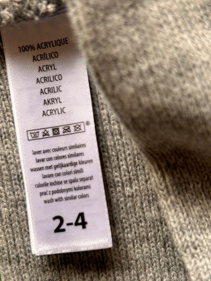 Tour de cou gris clair 2-4 ans - photo numéro 2