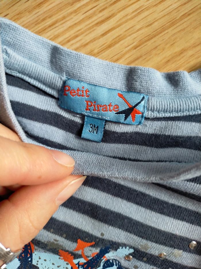 Ensemble jeans tee-shirt manches longues 3 mois - photo numéro 6