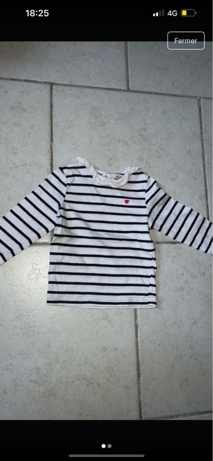 T-shirt marin  bébé - photo numéro 2