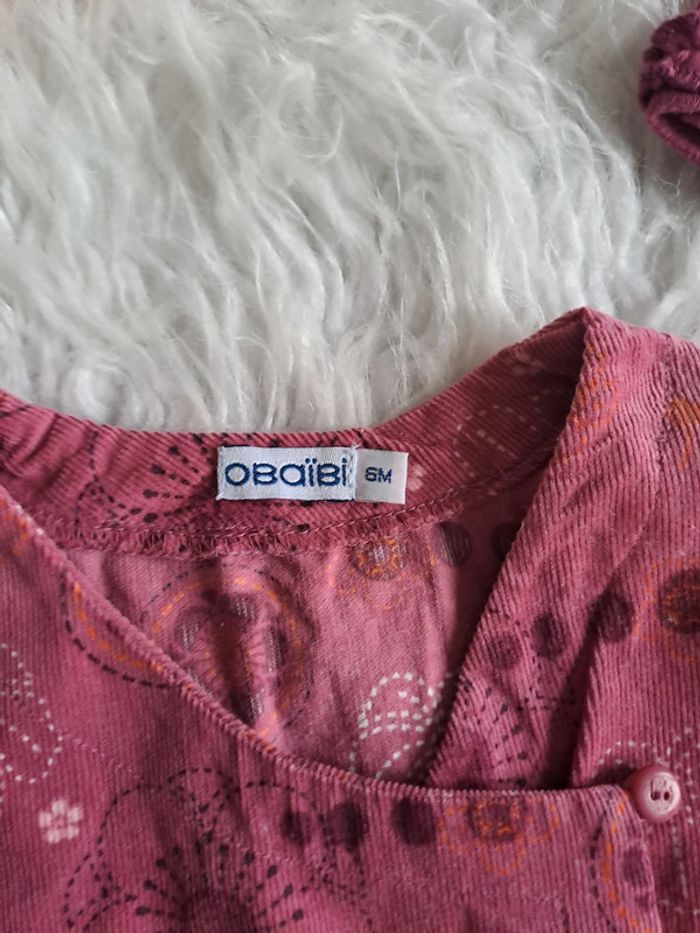 Ensemble obaibi robe + Tee-shirt ML 6m - photo numéro 4