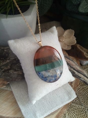 Collier pierres naturelles des 7 chakras