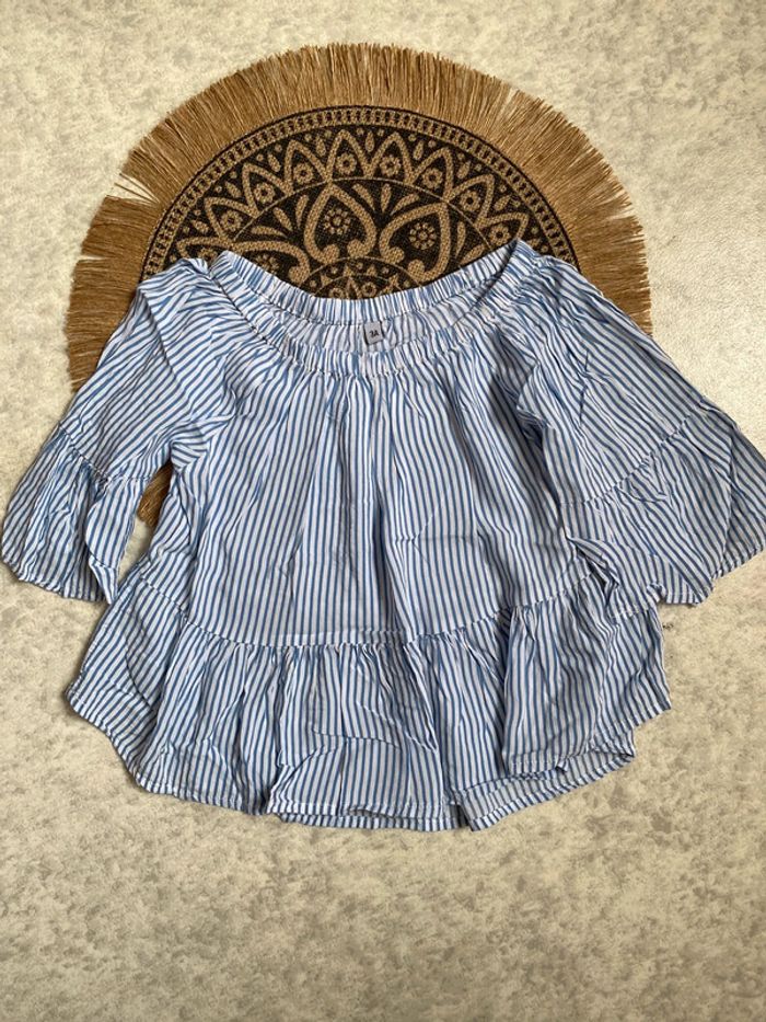 Blouse rayée fille 3 ans