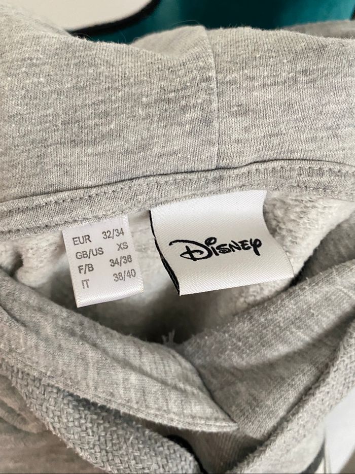 Pull Sweat Capuche Gris Disney Minnie - photo numéro 9