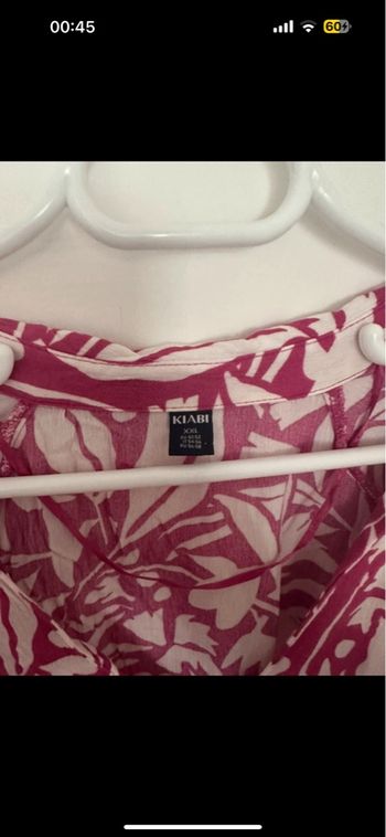 Blouse Kiabi XXL rose à motif 