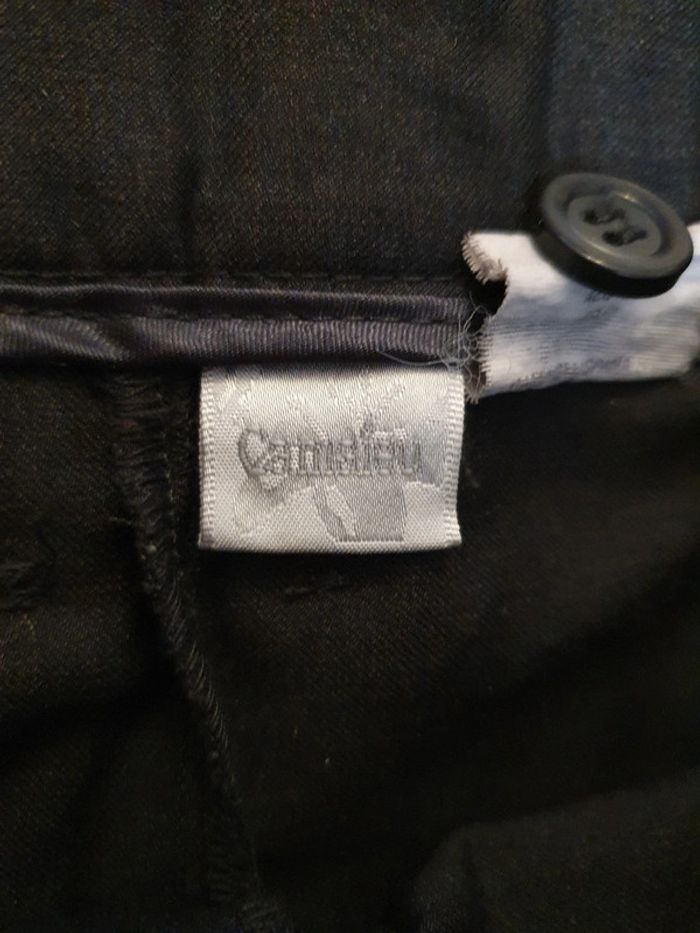 Pantalon 3/4 très stylée Camaïeu T38 gris souris - photo numéro 3