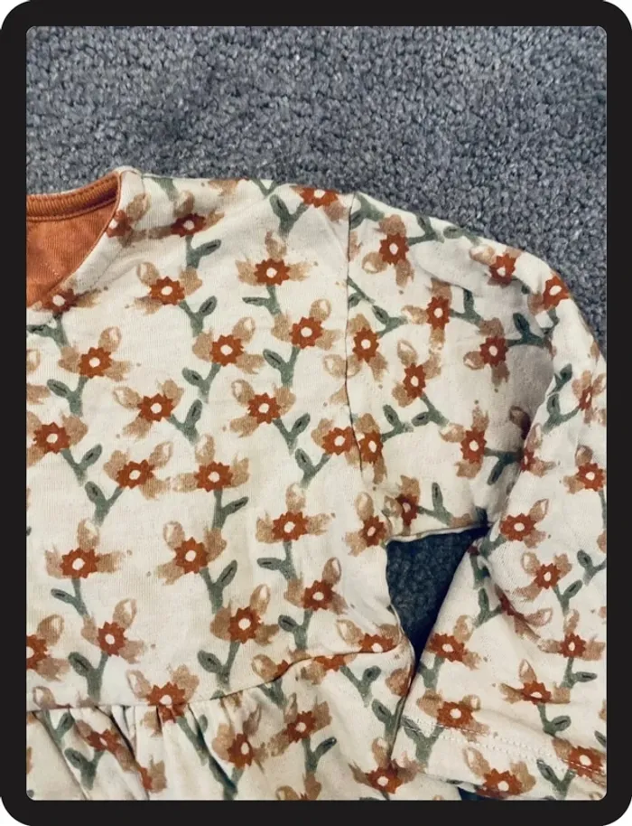 Petit Bateau Robe Fleurie Taille 36 mois/95 cm - photo numéro 2