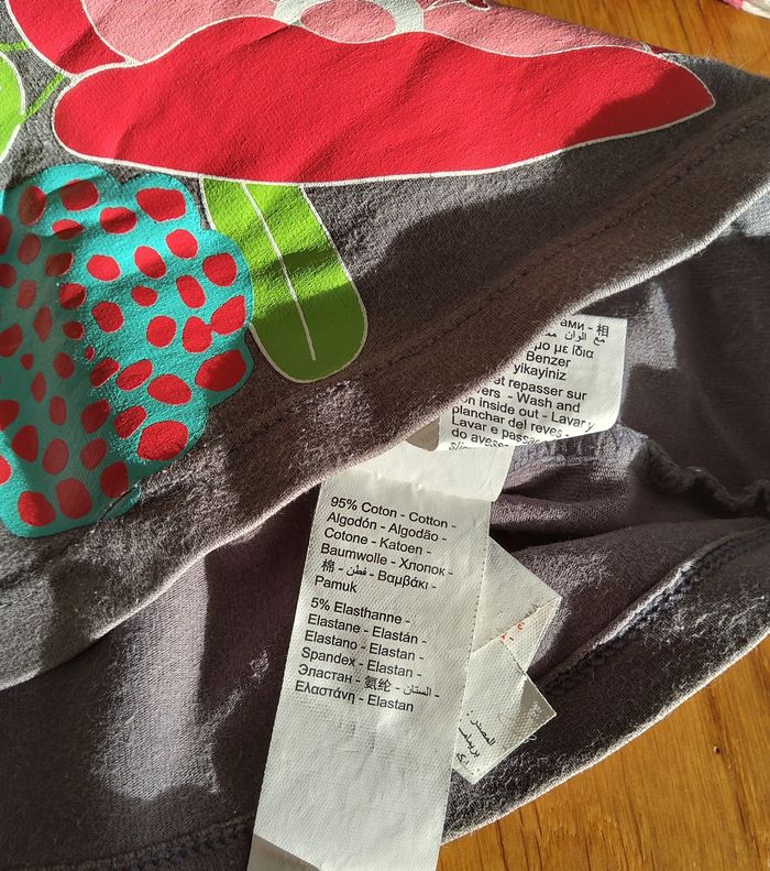 Maillot manches longues gris et rose à motifs - photo numéro 4