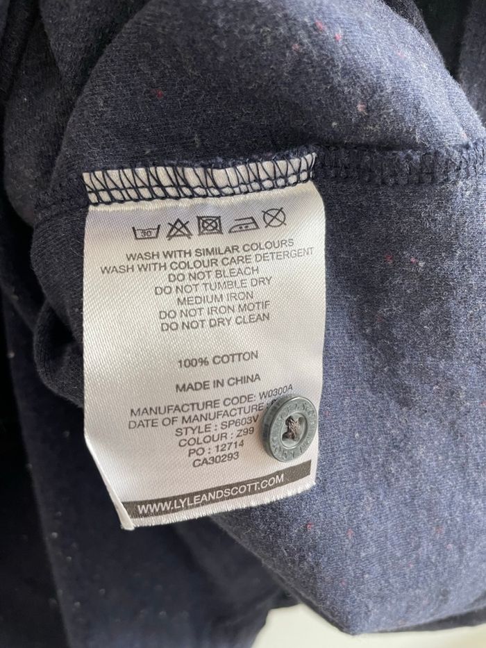 Polo Lyle & Scott bleu - photo numéro 4