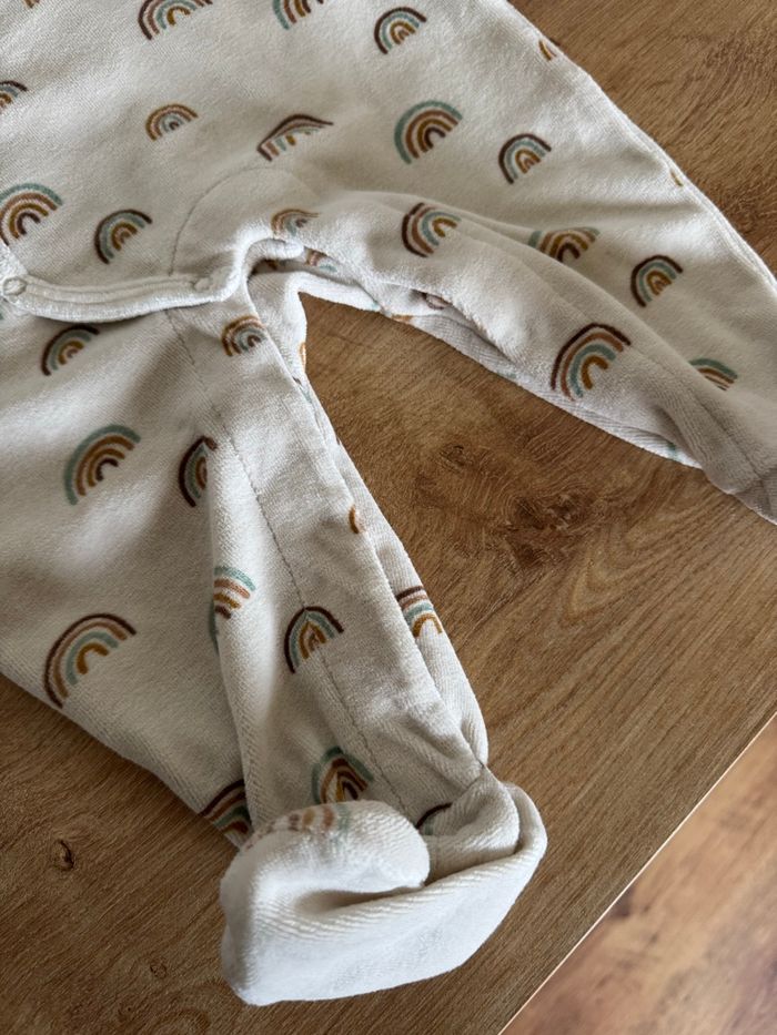 Lot de 2 pyjamas bébé (bleu & écru) - taille 9 mois - Gémo & La Redoute - photo numéro 7