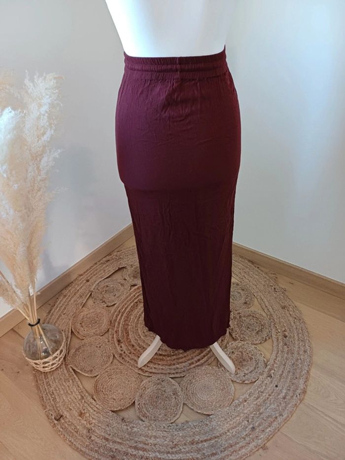 Jupe longue fluide bordeaux Aeropostale taille M 38 - photo numéro 6