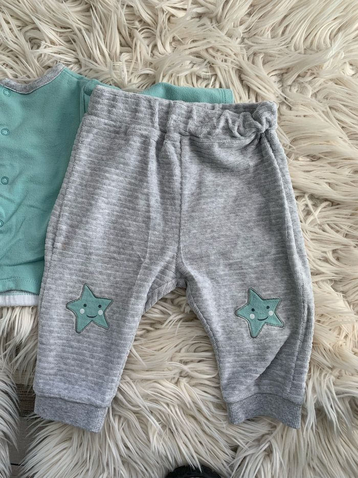 Pyjama turquoise et gris - photo numéro 7