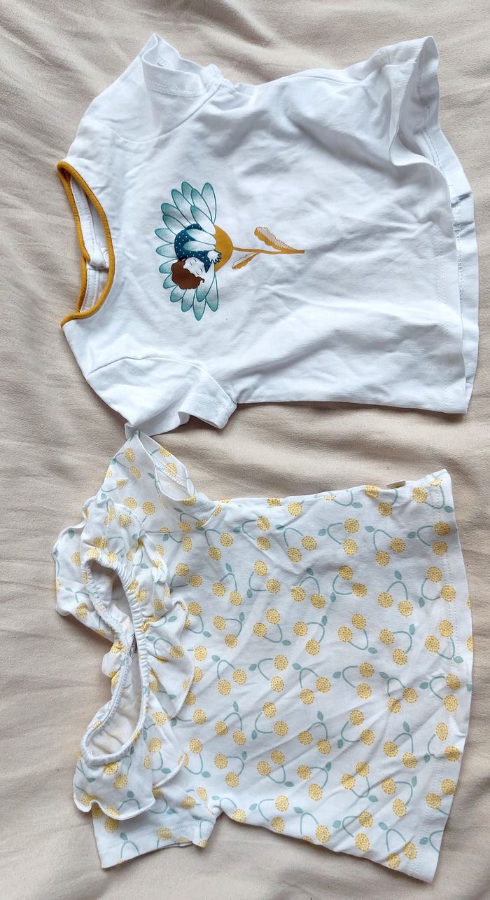 Lot tshirts filles 3 mois
