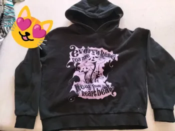 Pull a capuche noir Kiabi XS