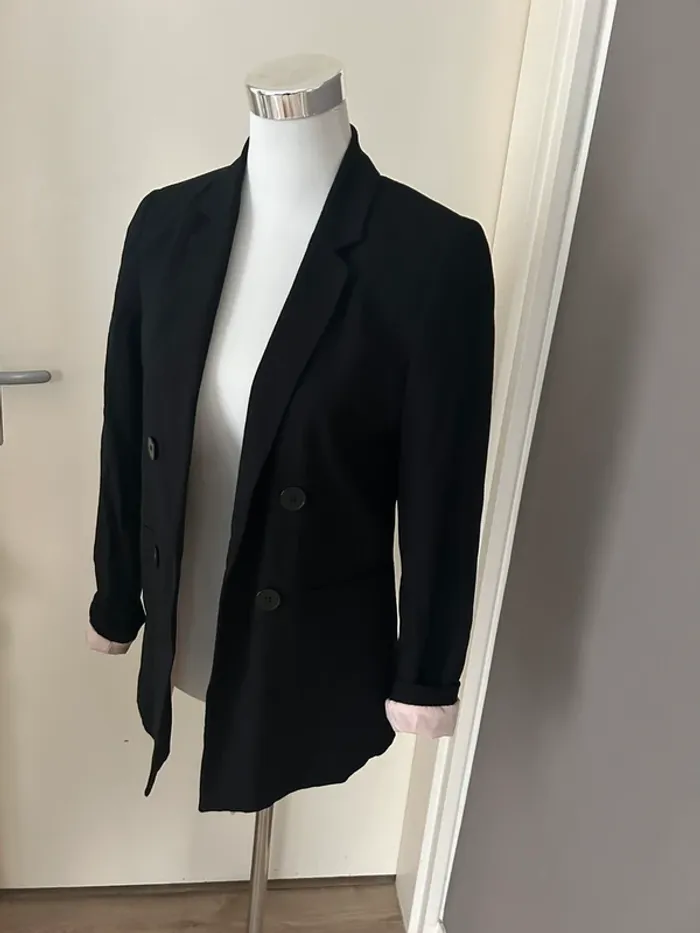 Tally weijl veste blazer noir, femme, taille M/38 - photo numéro 2