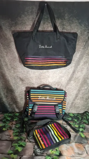Lot cartable sacoche sac Little Marcel