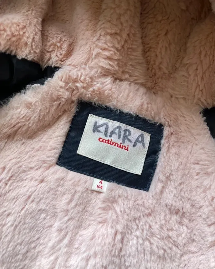 Manteau bleu marine à capuche et ceinture 4 ans - Catimini - photo numéro 13
