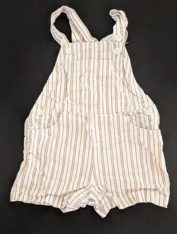 Salopette short été rayée