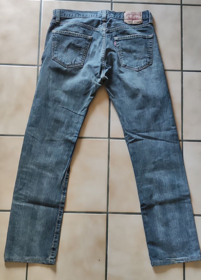jean homme levi's gris/bleu 501 taille W32 L36 - photo numéro 4