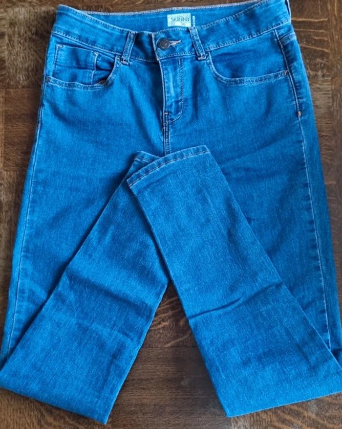 Pantalon bleu Skinny
