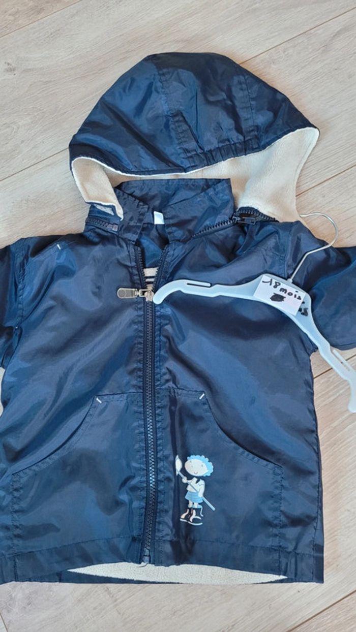 parka manteau 2 en 1 garçon 👦 18 mois