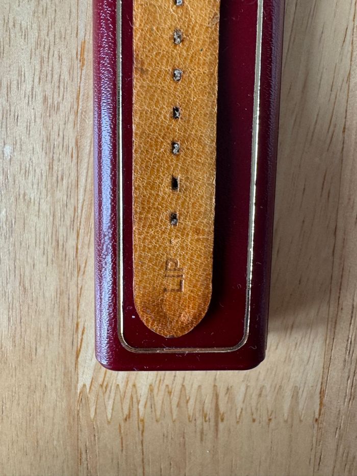 Montre Michel Herbelin vintage – Cadran chiffres romains – Bracelet LIP cuir – Élégance française - photo numéro 6