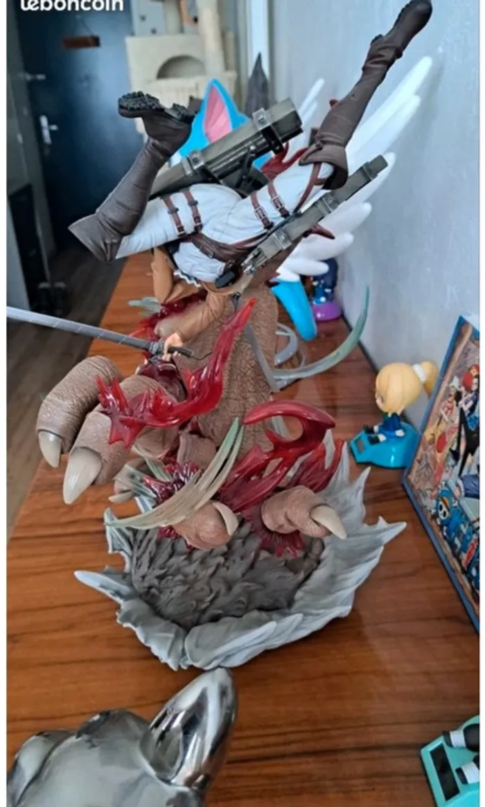 Statue / figurine en résine livai / levi attaque des titans kitsune 1/6 - photo numéro 4