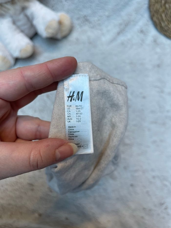 Tour de cou en soie et coton beige - H&M - photo numéro 6