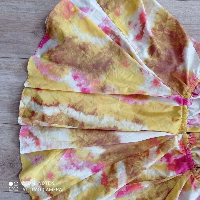 Robe jaune et rose dos nu t38 - photo numéro 9
