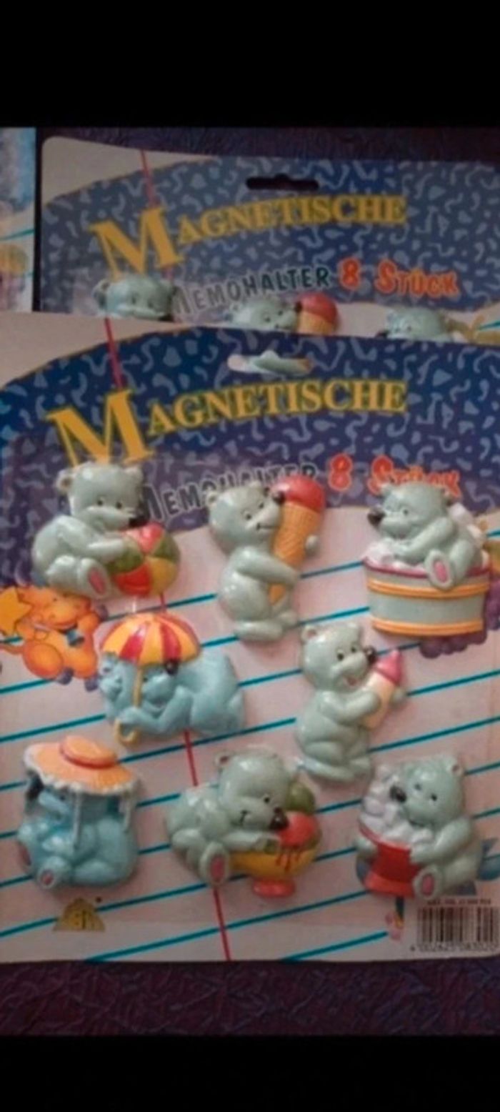 16 oursons magnets neuf