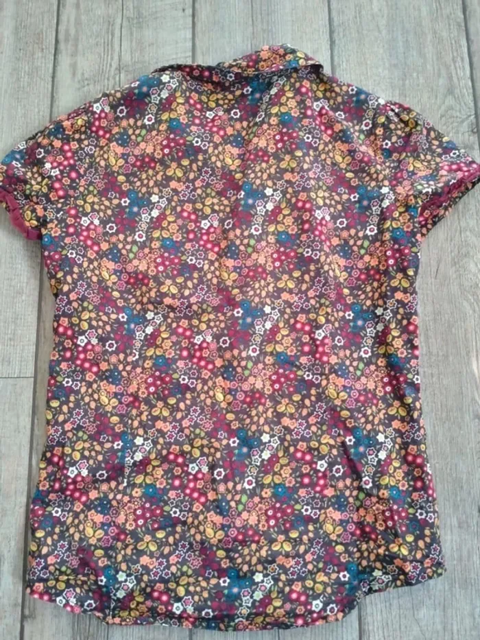 Jolie chemise manches courtes fille effet vintage Sergent Major 12 ans - photo numéro 5