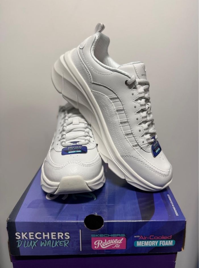 Basket skechers d’lux Walker 2.0 blanche -38 - photo numéro 3
