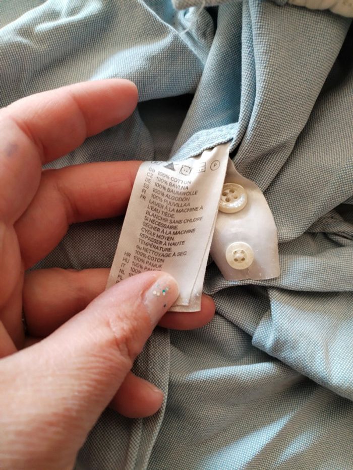 Chemise regular 100% coton S - photo numéro 7