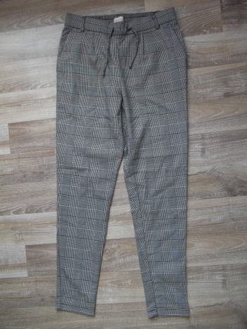 Pantalon (5) chino Prince-de-Galles noir Kids Only 13 ans/158 cm