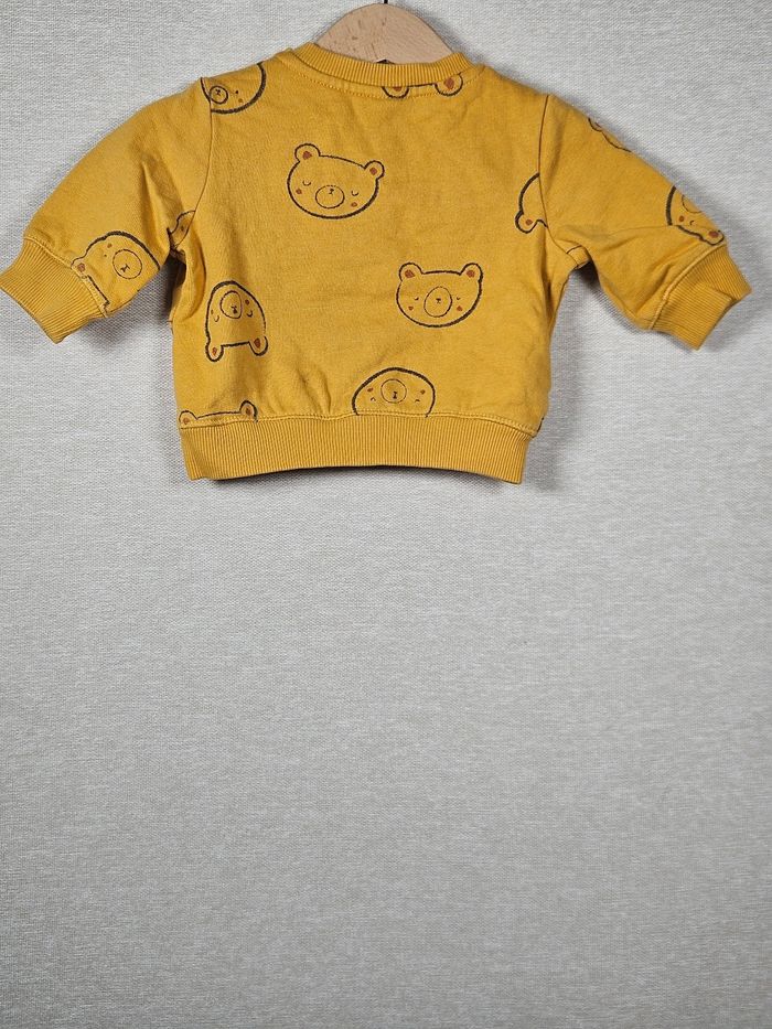 Pull moutarde motif ourson tex 3 mois - photo numéro 6