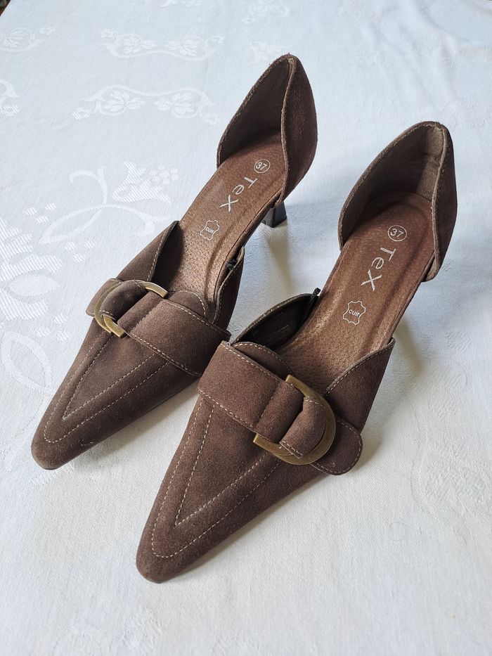 Chaussures à talons marrons - photo numéro 1