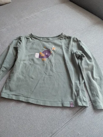 T-shirt manche longue fille 4 ans 🐦
