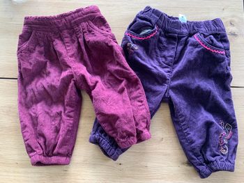 Lot 2 pantalons violets