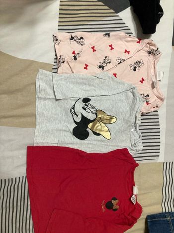 Lot de 3 tee shirt minnie manches longues bébé fille