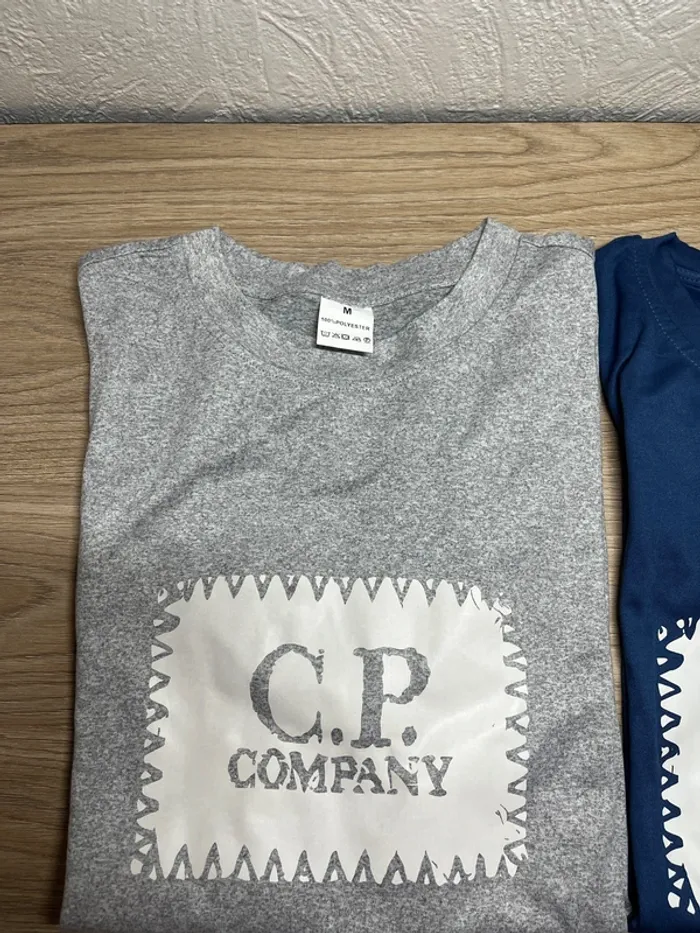 Lot de 2 t-shirt - couleur bleu et gris - taille M - photo numéro 2