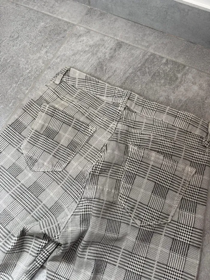 Legging Absolu Paris à carreaux femme gris taille 36 - photo numéro 5
