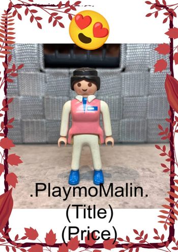 Personnage figurine femme playmobil