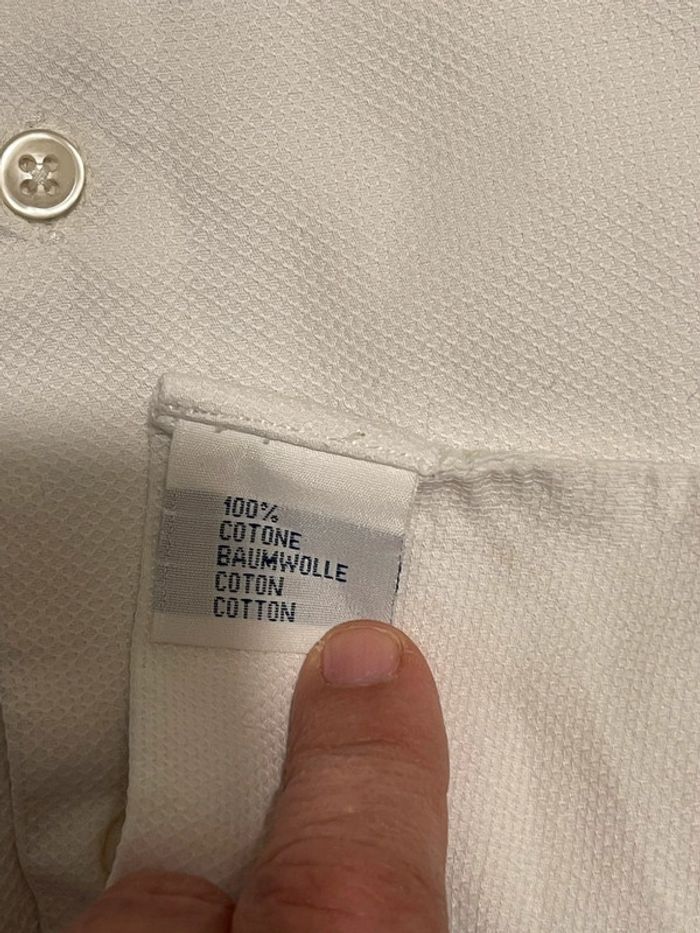 Chemise habillée blanche - Jean Chatel - T. 41 - photo numéro 4