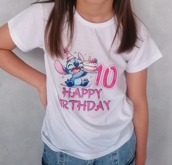 Thee shirt stitch happy birthday 10 ans 🎂