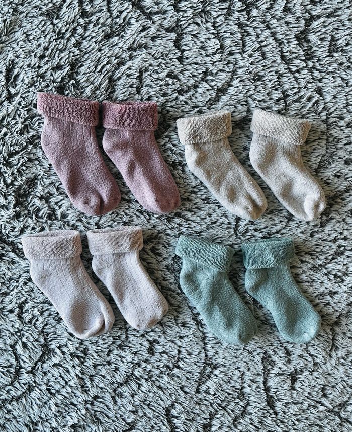 Lot 4 paires de chaussettes en maille bouclette Kiabi bébé 20-22