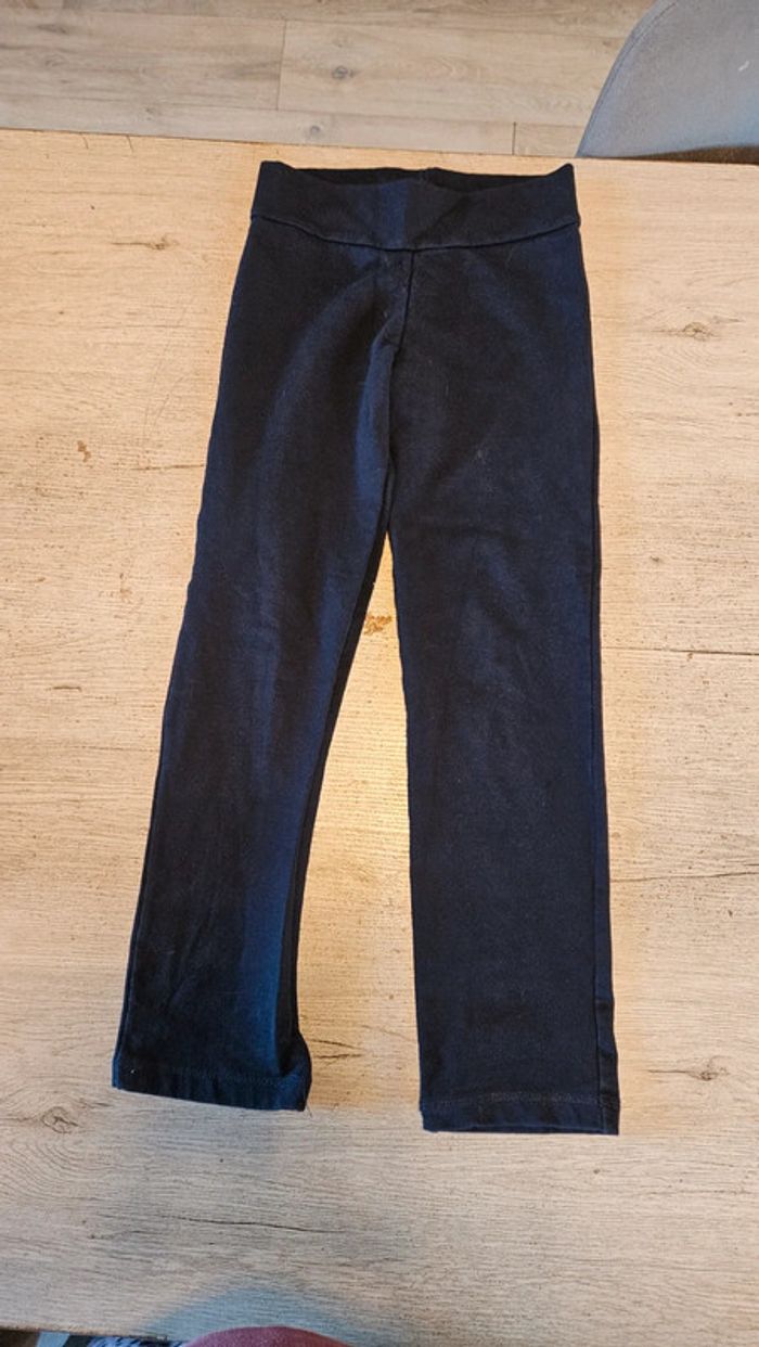 Legging bleu foncé très épais, Pure cotton, 10 ans, nickel